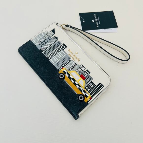 Kate Spade NYC Big Apple Small L-zip Wristlet - Picture 3 of 5